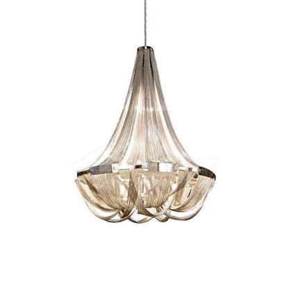 Modern Tassel Aluminum Chain Chandelier