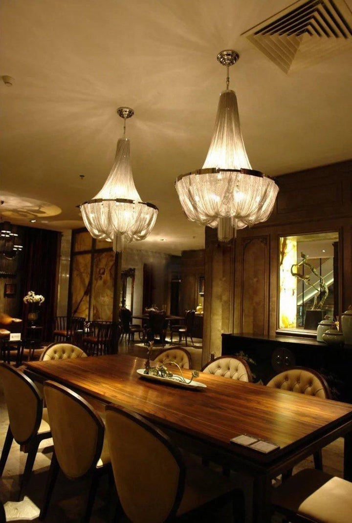Modern Tassel Aluminum Chain Chandelier