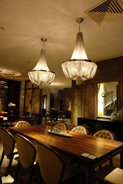 Modern Tassel Aluminum Chain Chandelier