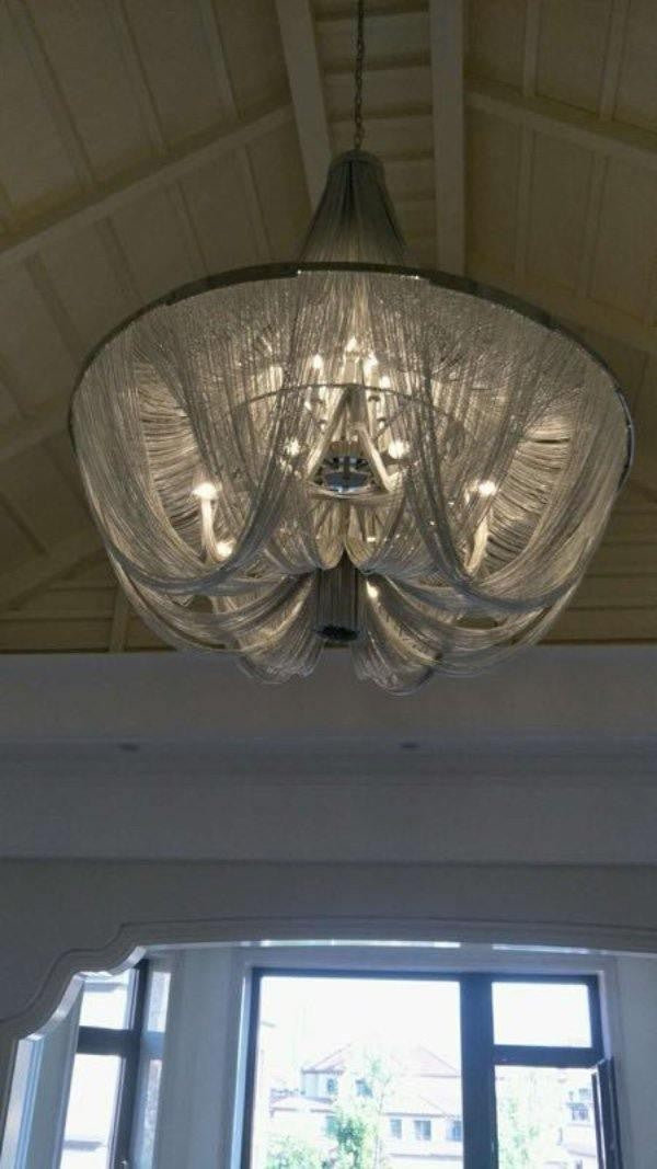 Modern Tassel Aluminum Chain Chandelier