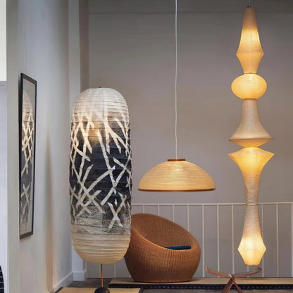 Modern Washi Paper Globe Pendant Light