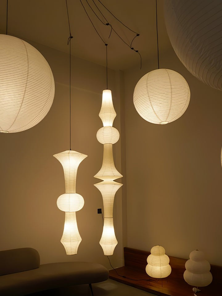 Modern Washi Paper Globe Pendant Light