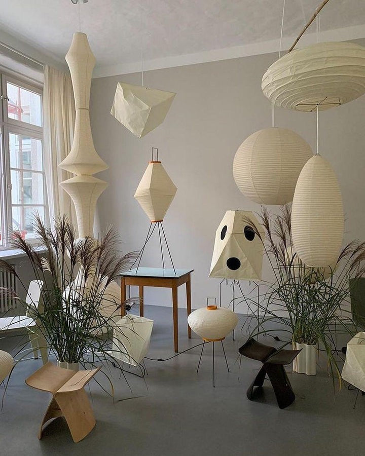 Modern Washi Paper Globe Pendant Light