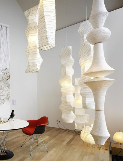 Modern Washi Paper Globe Pendant Light