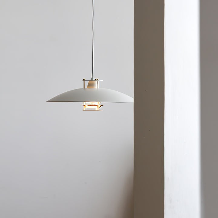 Modern White Aluminum Disk LED Pendant Light