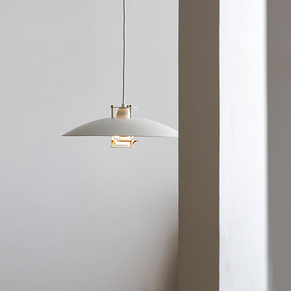 Modern White Aluminum Disk LED Pendant Light