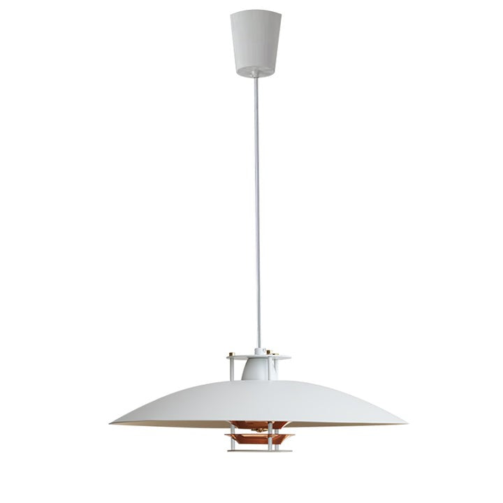 Modern White Aluminum Disk LED Pendant Light