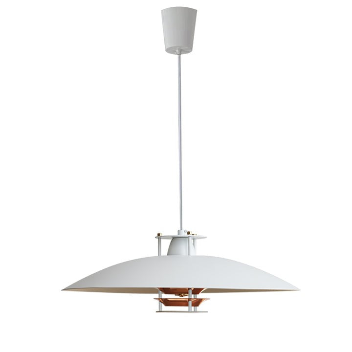 Modern White Aluminum Disk LED Pendant Light