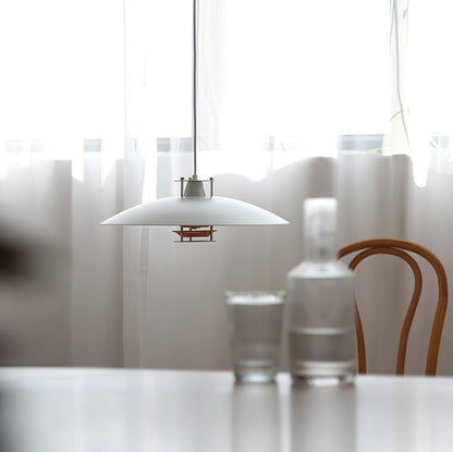 Modern White Aluminum Disk LED Pendant Light