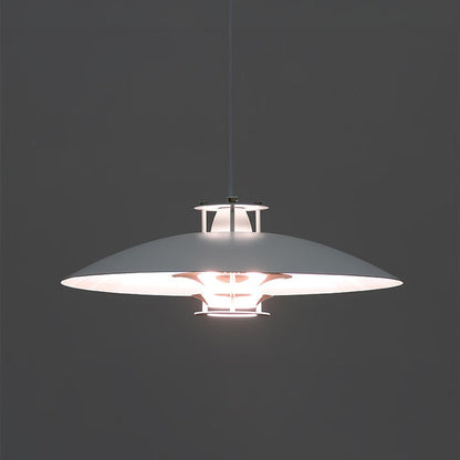 Modern White Aluminum Disk LED Pendant Light