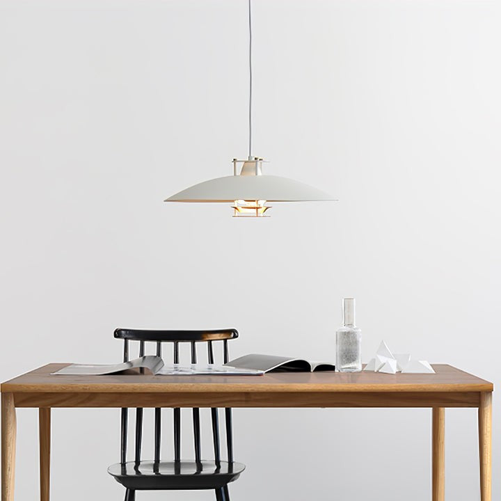 Modern White Aluminum Disk LED Pendant Light