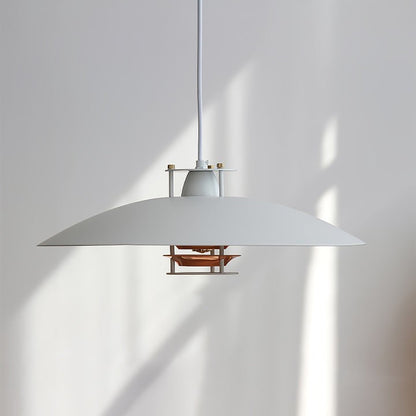 Modern White Aluminum Disk LED Pendant Light