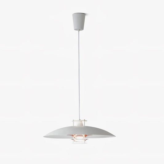 Modern White Aluminum Disk LED Pendant Light