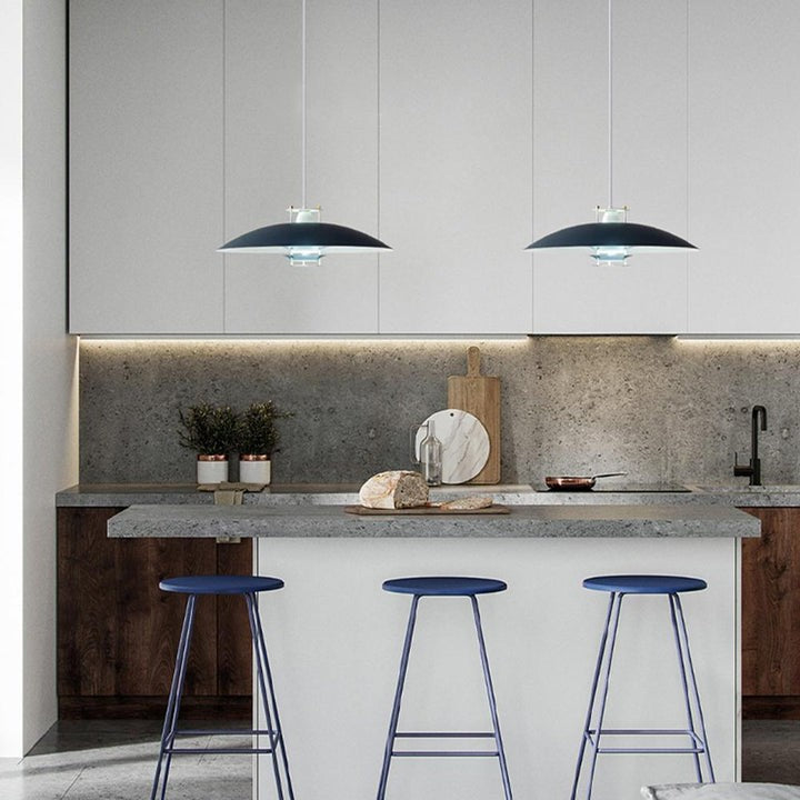 Modern White Aluminum Disk LED Pendant Light