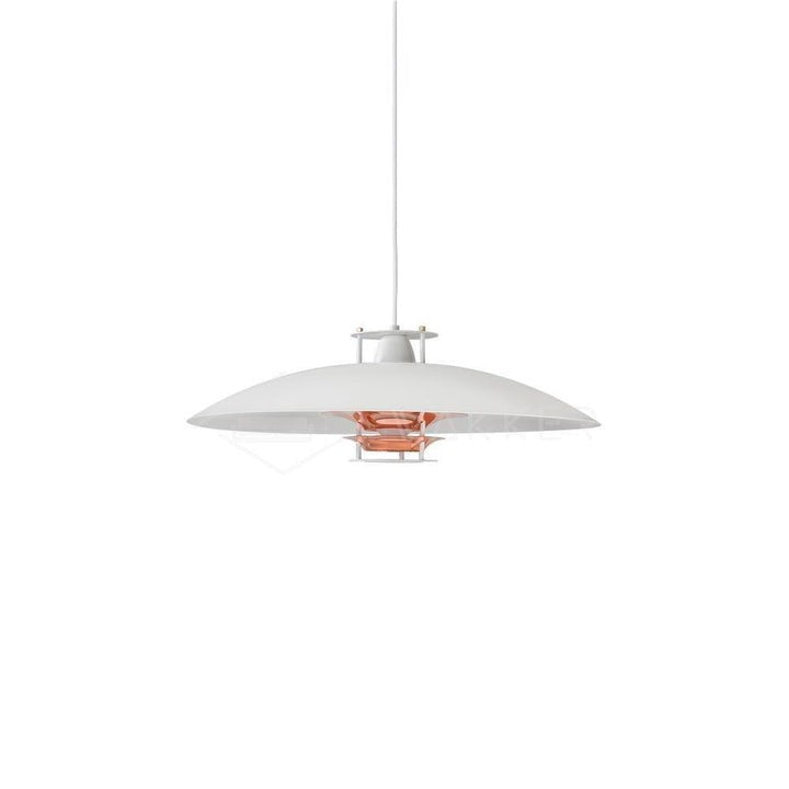 Modern White Aluminum Disk LED Pendant Light