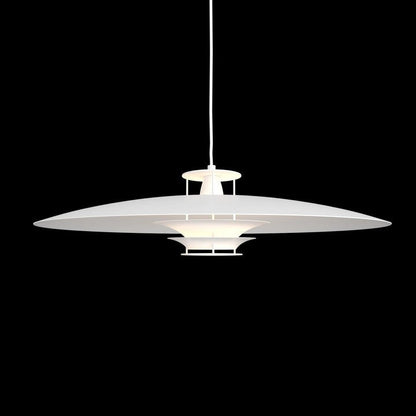 Modern White Aluminum Disk LED Pendant Light