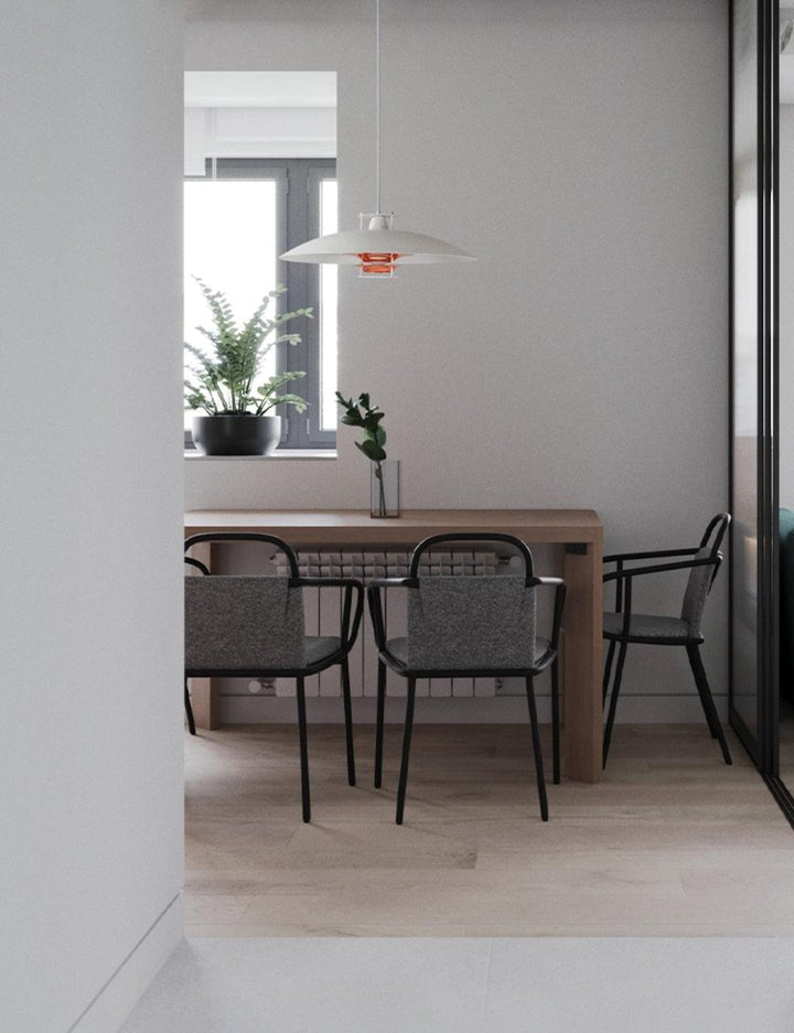 Modern White Aluminum Disk LED Pendant Light