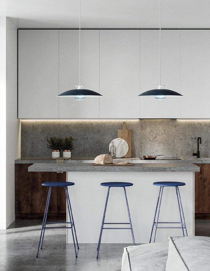 Modern White Aluminum Disk LED Pendant Light