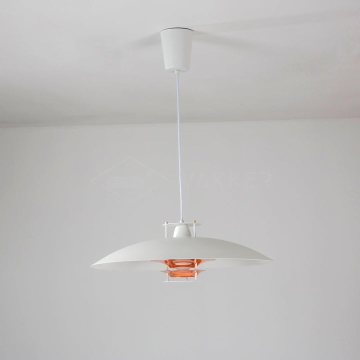 Modern White Aluminum Disk LED Pendant Light