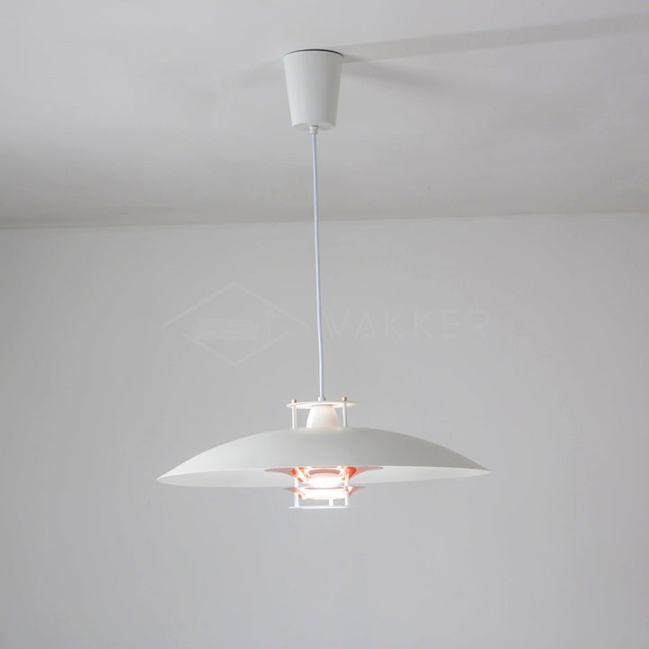 Modern White Aluminum Disk LED Pendant Light