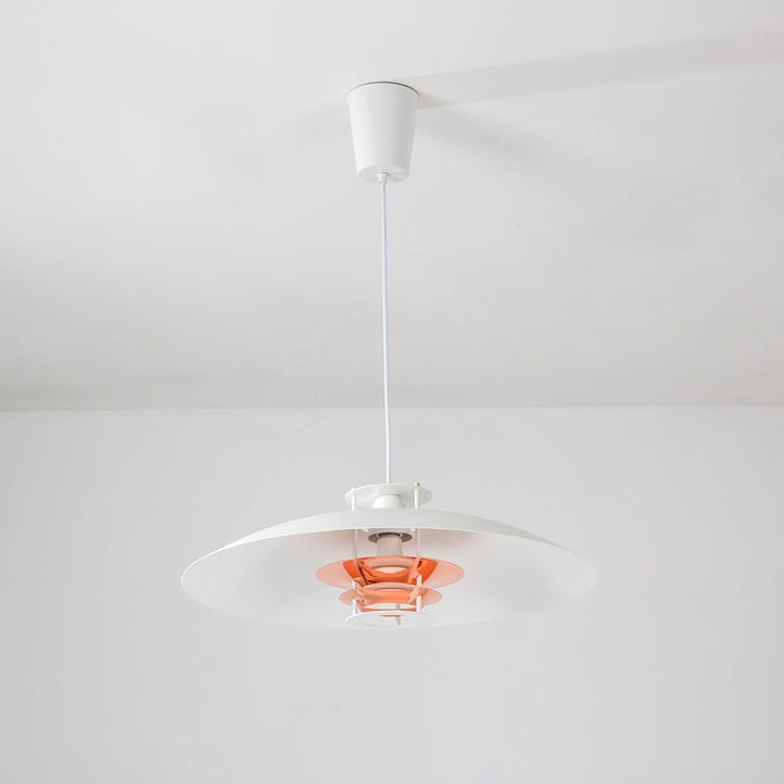 Modern White Aluminum Disk LED Pendant Light