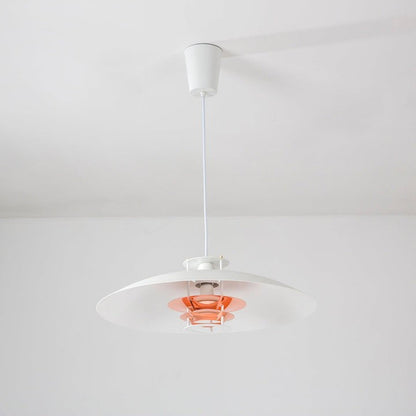 Modern White Aluminum Disk LED Pendant Light