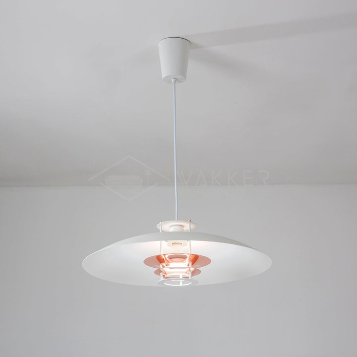 Modern White Aluminum Disk LED Pendant Light