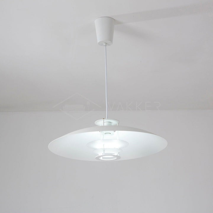 Modern White Aluminum Disk LED Pendant Light