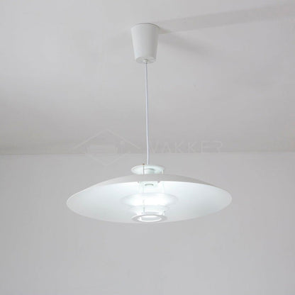 Modern White Aluminum Disk LED Pendant Light