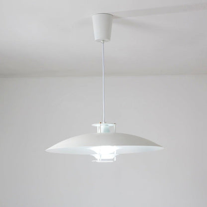Modern White Aluminum Disk LED Pendant Light