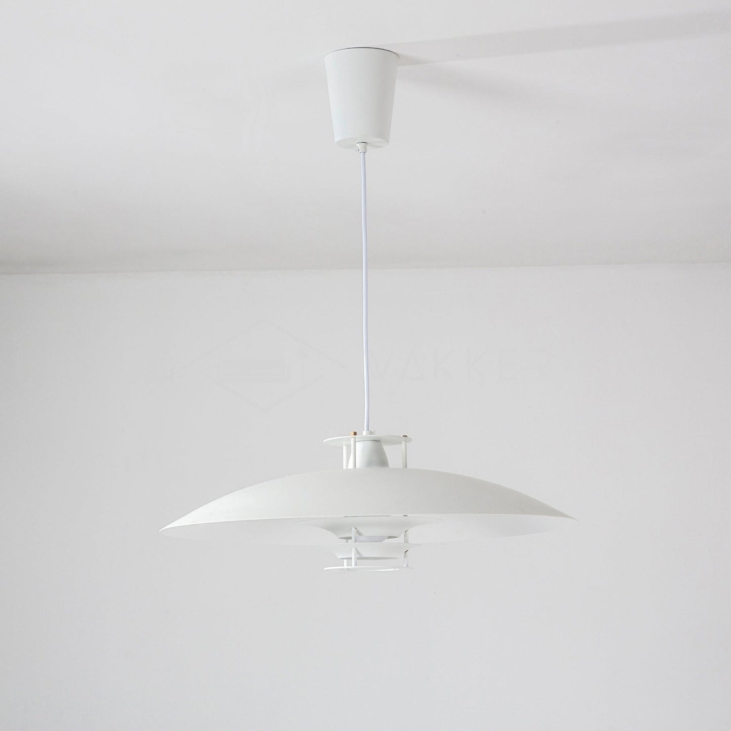 Modern White Aluminum Disk LED Pendant Light