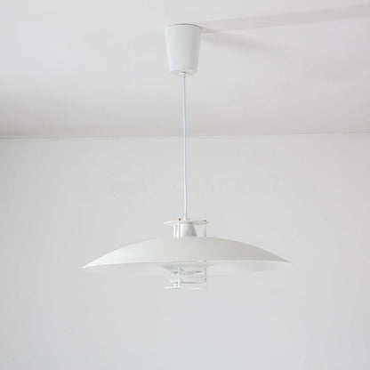 Modern White Aluminum Disk LED Pendant Light