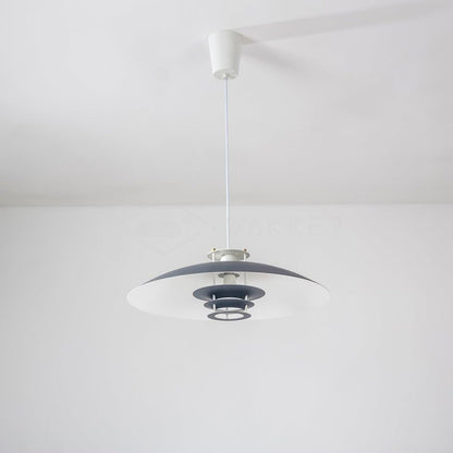 Modern White Aluminum Disk LED Pendant Light