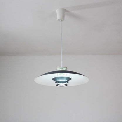 Modern White Aluminum Disk LED Pendant Light