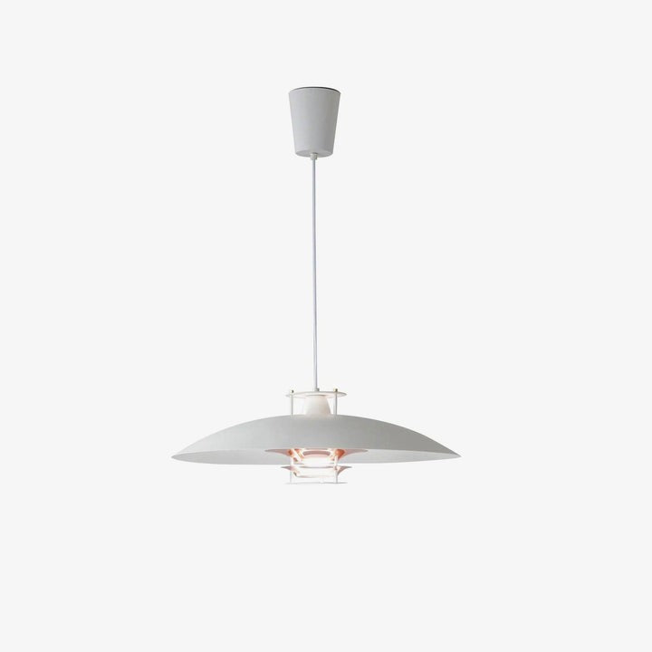 Modern White Aluminum Disk LED Pendant Light