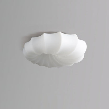 Modern White LED Flush Mount Ceiling Light Fixture