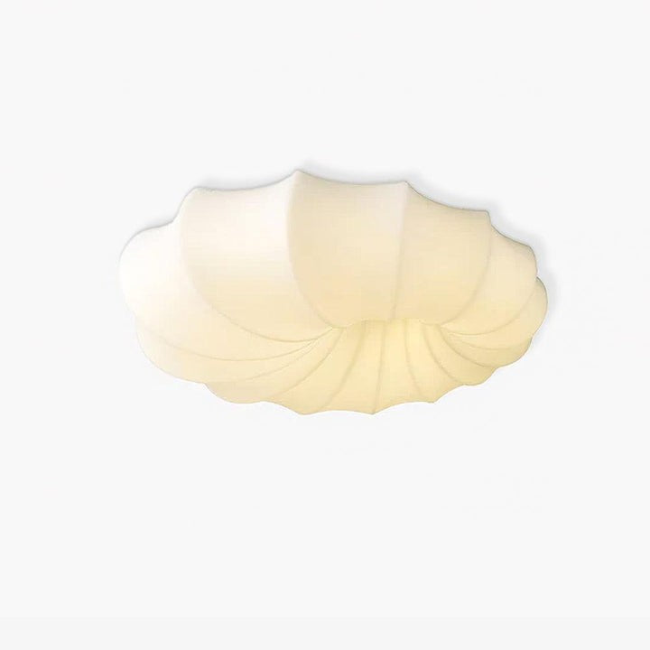 Modern White LED Flush Mount Ceiling Light Fixture