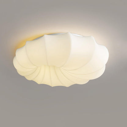 Modern White LED Flush Mount Ceiling Light Fixture