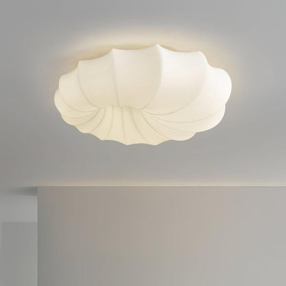 Modern White LED Flush Mount Ceiling Light Fixture