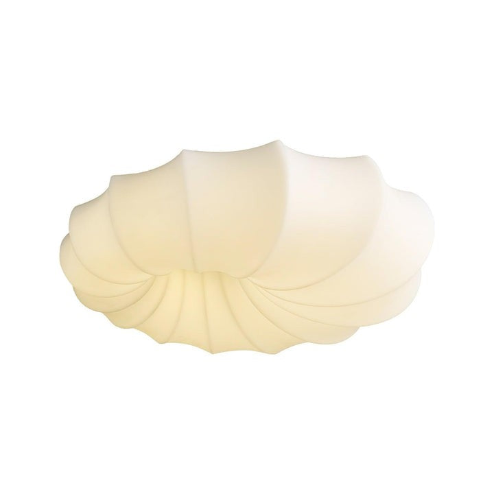 Modern White LED Flush Mount Ceiling Light Fixture