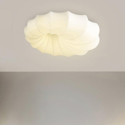 Modern White LED Flush Mount Ceiling Light Fixture