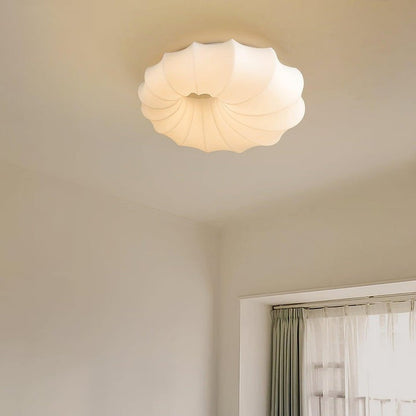 Modern White LED Flush Mount Ceiling Light Fixture