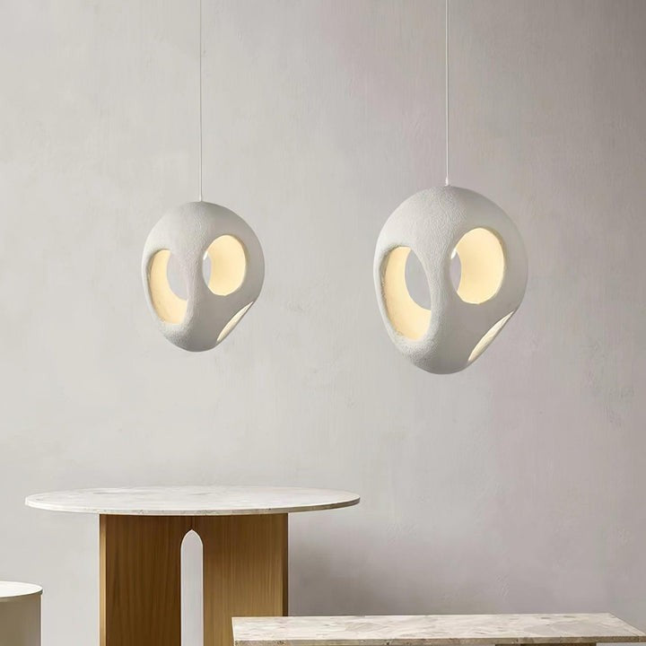 Modern White Polystyrene Ceiling Pendant Light