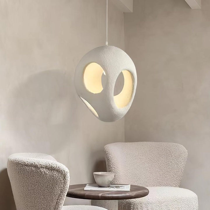 Modern White Polystyrene Ceiling Pendant Light