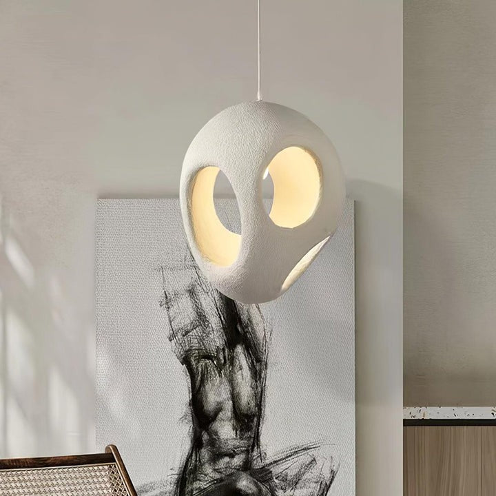 Modern White Polystyrene Ceiling Pendant Light
