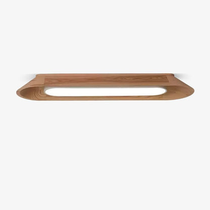 Modern Wood Channel LED Ceiling Light