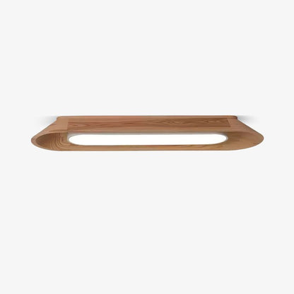 Modern Wood Channel LED Ceiling Light