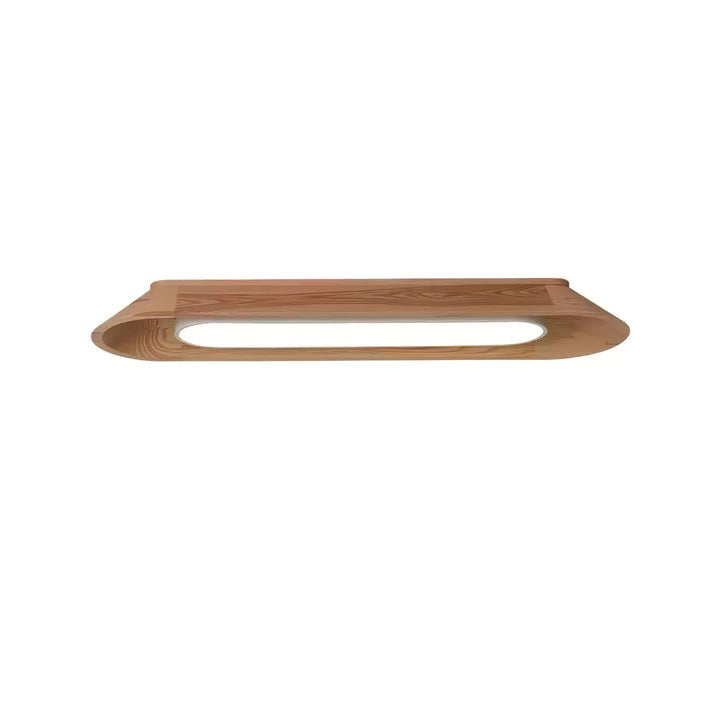Modern Wood Channel LED Ceiling Light