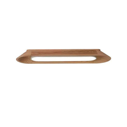 Modern Wood Channel LED Ceiling Light
