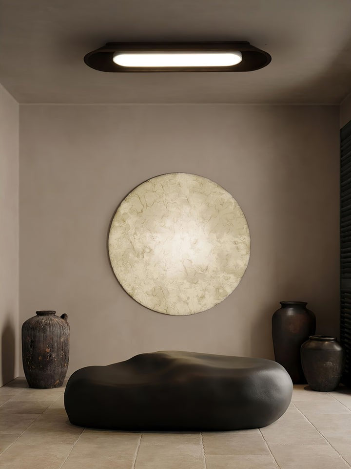 Modern Wood Channel LED Ceiling Light